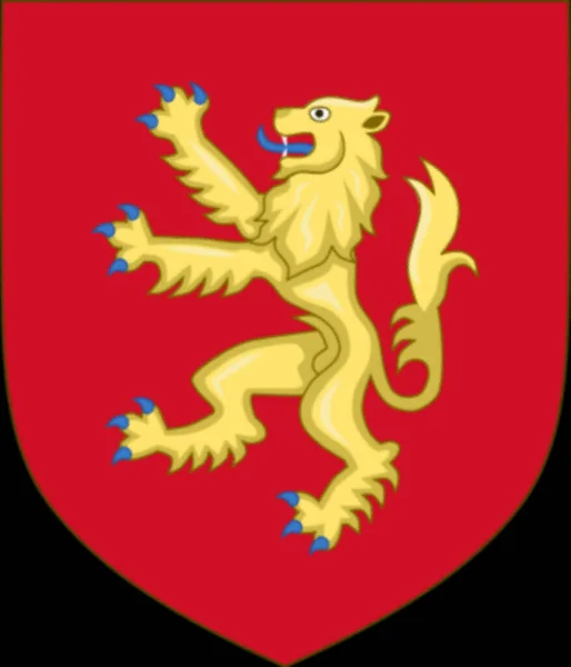 Wappen Englands Von 1154 1189 — Stockfoto