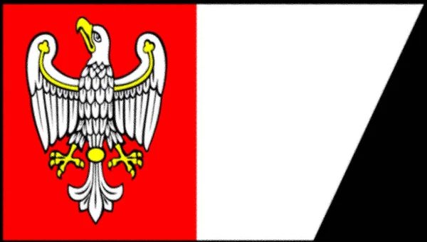 Bandera Pol Voivodeship Polonia —  Fotos de Stock
