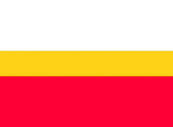 Flag Lesser Poland Voivodeship Poland — Stock Photo, Image