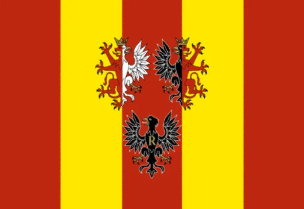 Флаг Лодзинского Воеводства — стоковое фото