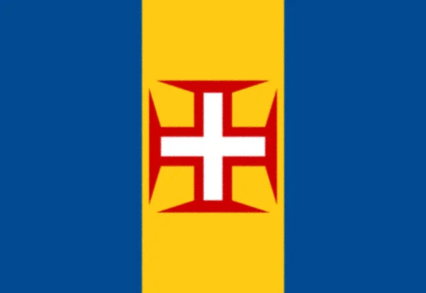 葡萄牙马德拉岛的旗子 — 图库照片