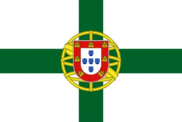 Колишній Прапор Португальського Міністра Військово Морського Флоту Можливо Сьогодні Використовується — стокове фото