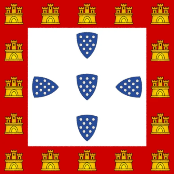 Прапор Короля Афонсу Iii 1248 — стокове фото