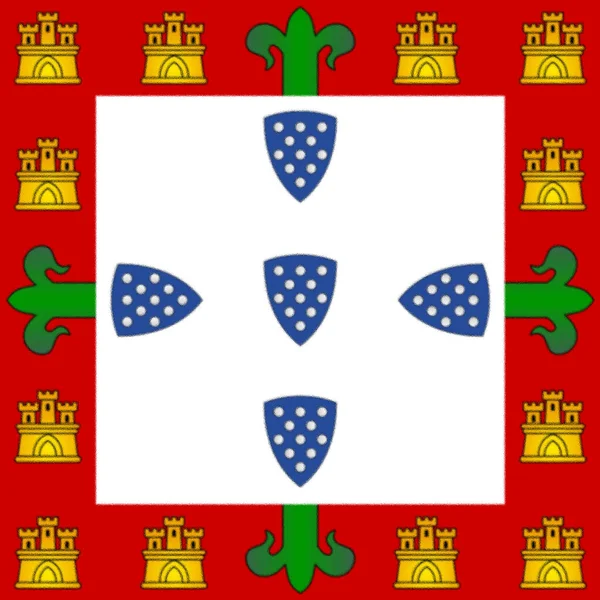 Flag King John 1385 — Stock Photo, Image