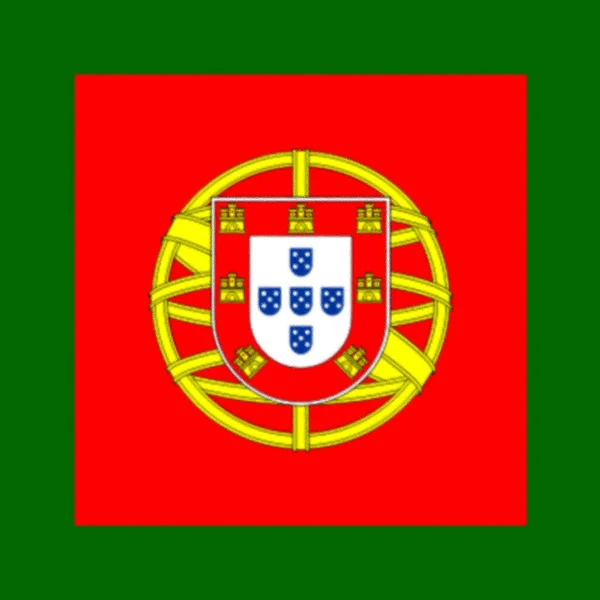 Bandeira Naval Jack Portugal — Fotografia de Stock
