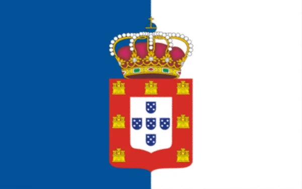 Flaga Królowej Marii 1830 Portugalia — Zdjęcie stockowe