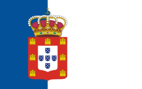 Σημαία Της Βασίλισσας Μαρίας 1830 Πορτογαλία — Φωτογραφία Αρχείου