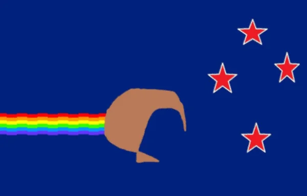 Cor Kiwi Representa Nossa Sociedade Mista Sua Trilha Representa Variedade — Fotografia de Stock