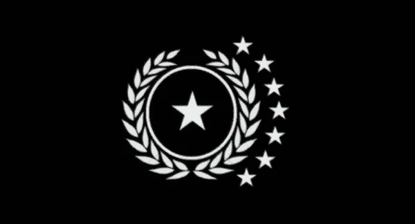 Flag Universal Union Grundlæggende Direkte Demokratisk Union Den Fjerne Fremtid - Stock-foto