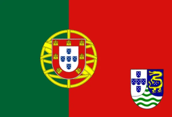 Portekiz Bayrağı Avrupa — Stok fotoğraf