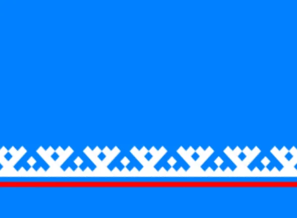 Vlag Van Het Autonome District Jamalië Nenetsen Rusland — Stockfoto