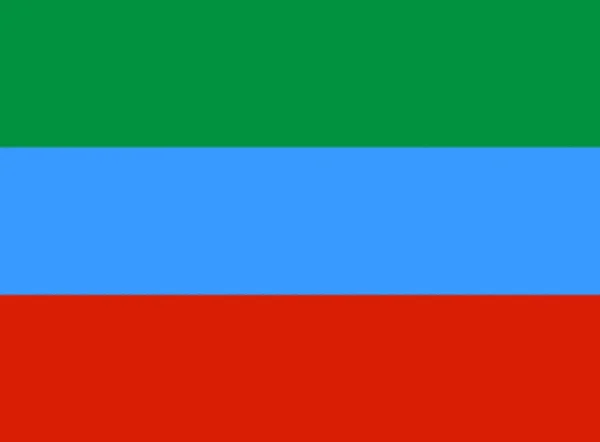 俄罗斯达吉斯坦国旗 — 图库照片