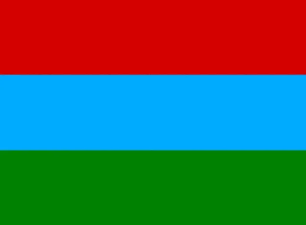 Bandeira Karelia Rússia — Fotografia de Stock