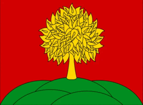 Flaga Obwodu Lipetsk Federacja Rosyjska — Zdjęcie stockowe