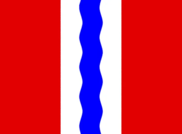Σημαία Της Περιφέρειας Ομσκ Ρωσία — Φωτογραφία Αρχείου
