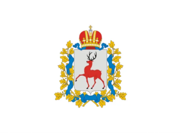 Флаг Нижегородской Области — стоковое фото