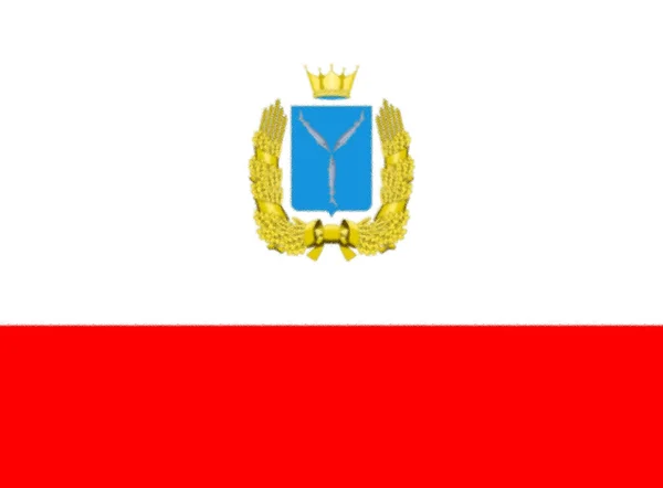 Flag Saratov Oblast Russia — Stock Photo, Image