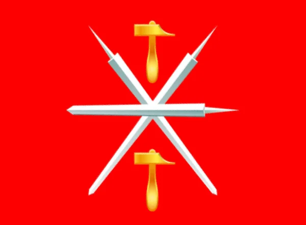 Прапор Тульської Області Росія — стокове фото