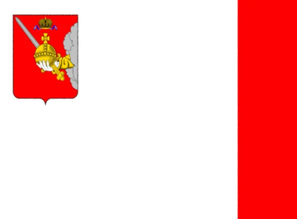 俄罗斯沃洛戈达州国旗 — 图库照片