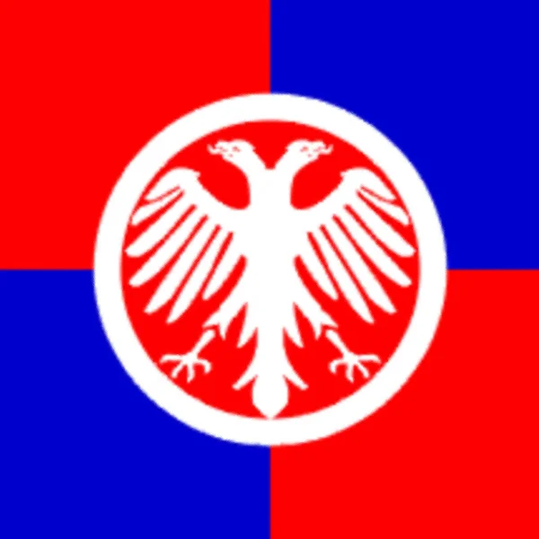 Despotovacs Flagga Serbien — Stockfoto