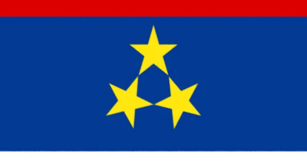 Vojvodinas Flagga Serbien — Stockfoto