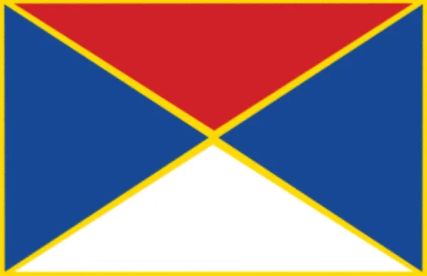 Flaga Zagubica Serbia — Zdjęcie stockowe