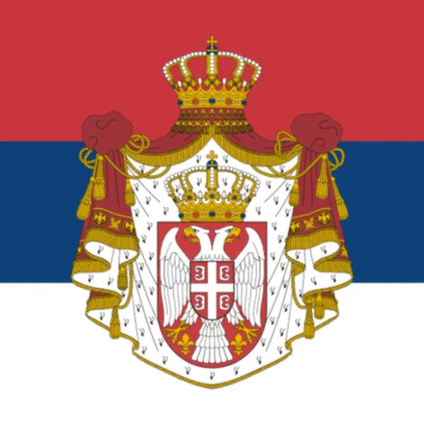 Standard Prezidenta Národního Shromáždění Srbska — Stock fotografie