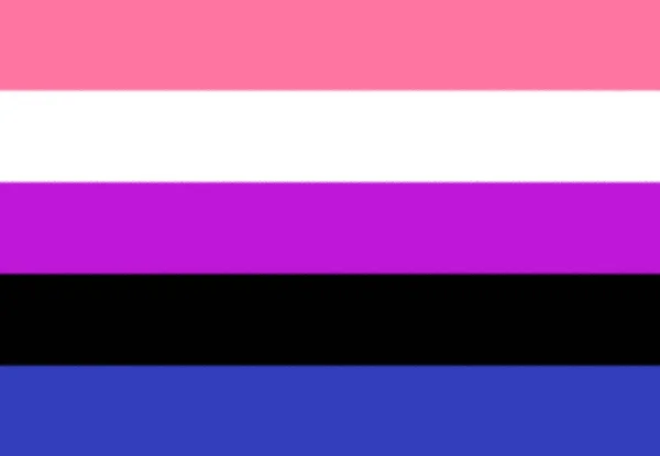 Beautiful Flag Genderfluid — Stock Photo, Image