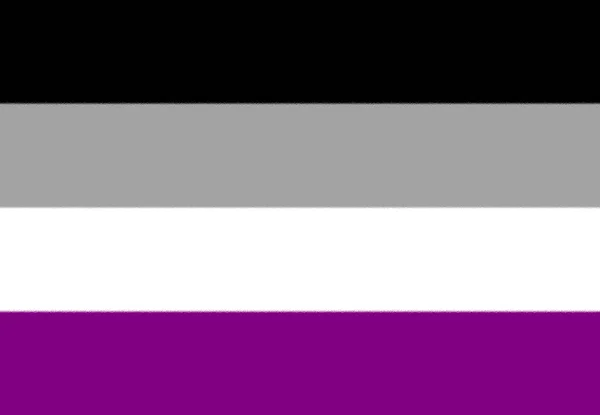 Асексуальный Полусексуальный Флаг Гордости — стоковое фото