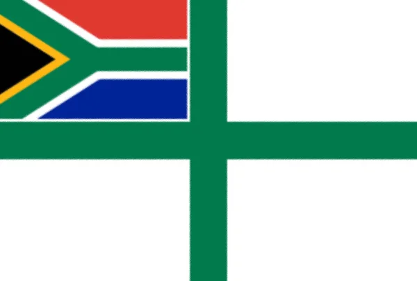 Flag Naval South Africa — Stock Photo, Image