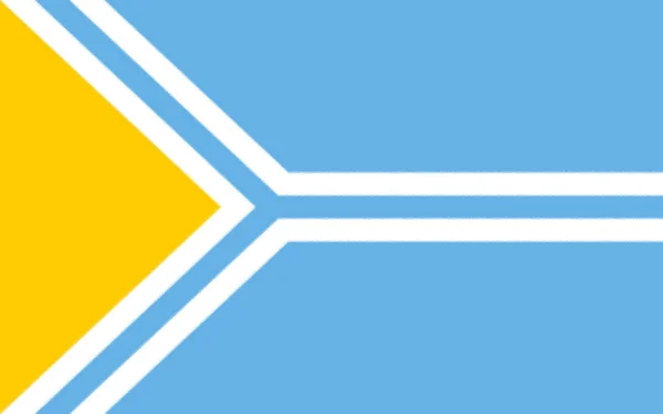 Флаг Тувы Россия — стоковое фото