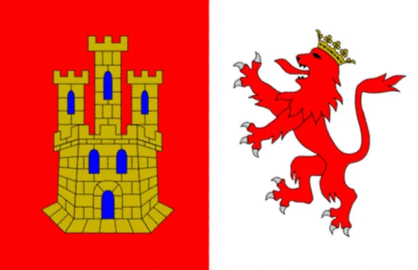 Флаг Cceres Spain — стоковое фото