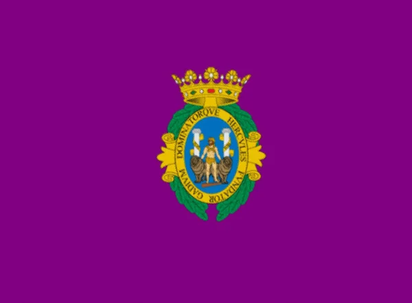 Прапор Кадіса Іспанія — стокове фото
