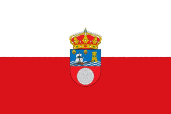 Vlajka Kantábrie Španělsko — Stock fotografie