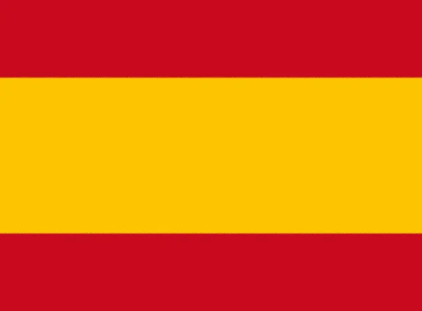 スペインの国旗 紋章のない変種 — ストック写真
