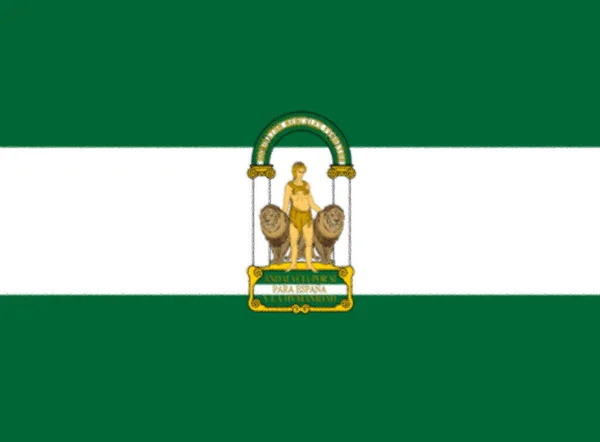 Flagga Andalusien Spanien — Stockfoto