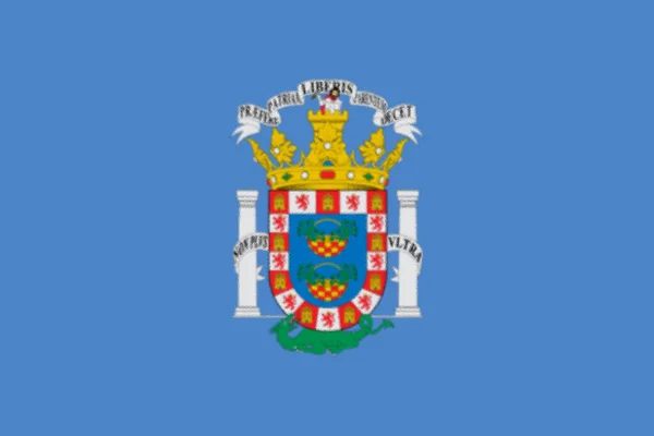Σημαία Της Μελίγια Ισπανία — Φωτογραφία Αρχείου