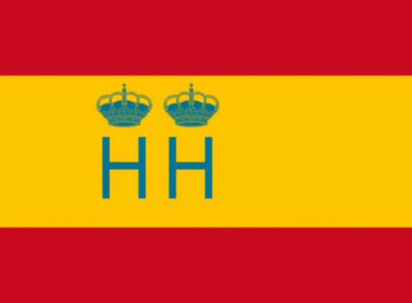 Флаг Испанской Таможенной Службы — стоковое фото