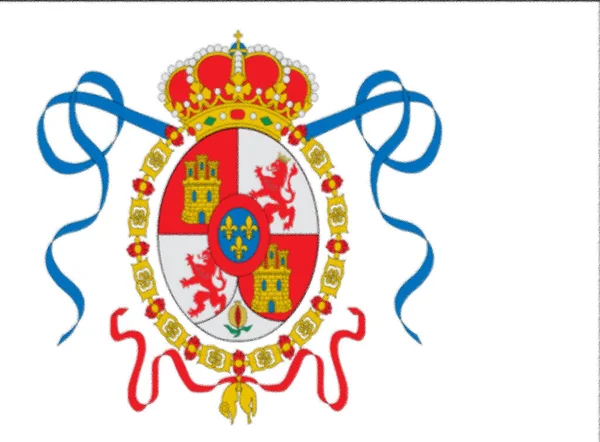 Flagge Der Spanischen Marine 1701 1785 — Stockfoto