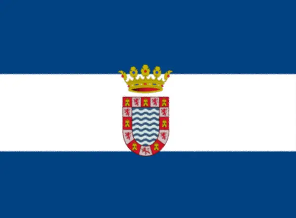 スペイン ジェレス フロンテーラの旗 — ストック写真