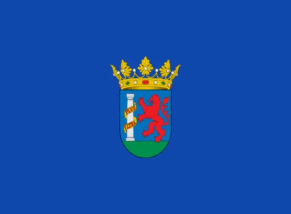 西班牙Badajoz国旗 — 图库照片