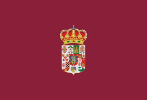 Bandeira Ciudad Real Espanha — Fotografia de Stock