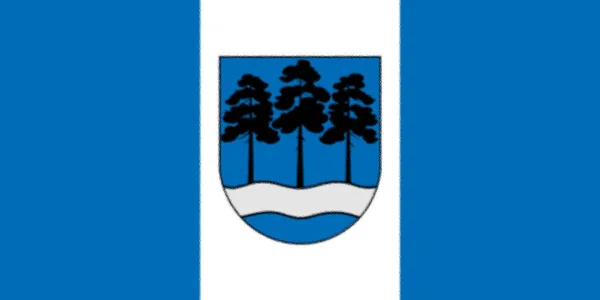 Σημαία Του Δήμου Ogre Λετονία — Φωτογραφία Αρχείου