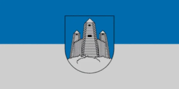 拉脱维亚Saldus市旗帜 — 图库照片