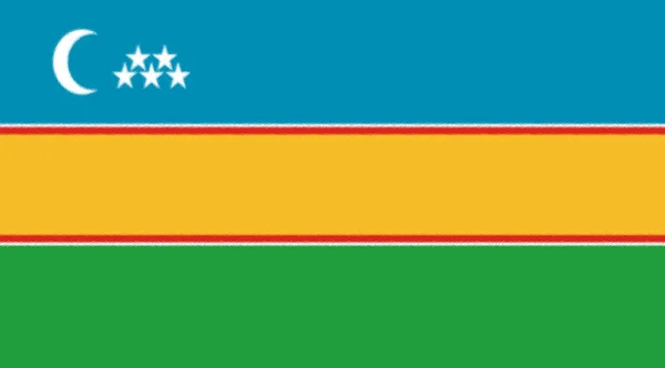 Флаг Каракалпакцев — стоковое фото