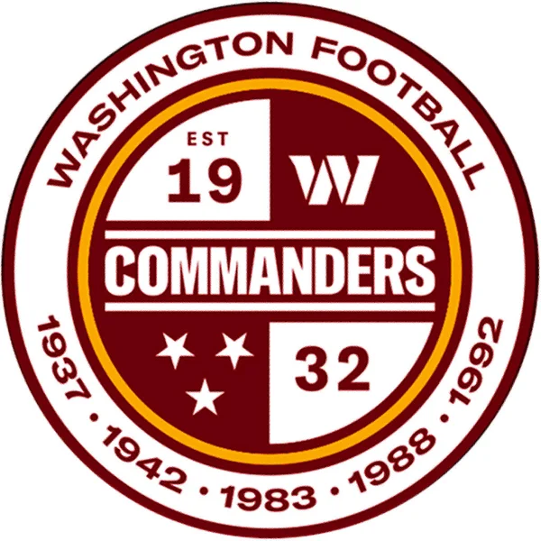 Logotipo Del Equipo Fútbol Americano Washington Commanders —  Fotos de Stock