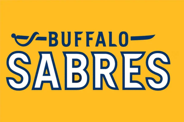 Buffalo Sabres Hokey Takımının Logot Tipi — Stok fotoğraf