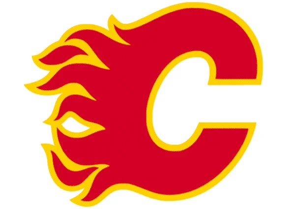 Logotyp Hokejového Sportovního Týmu Calgary Flames — Stock fotografie