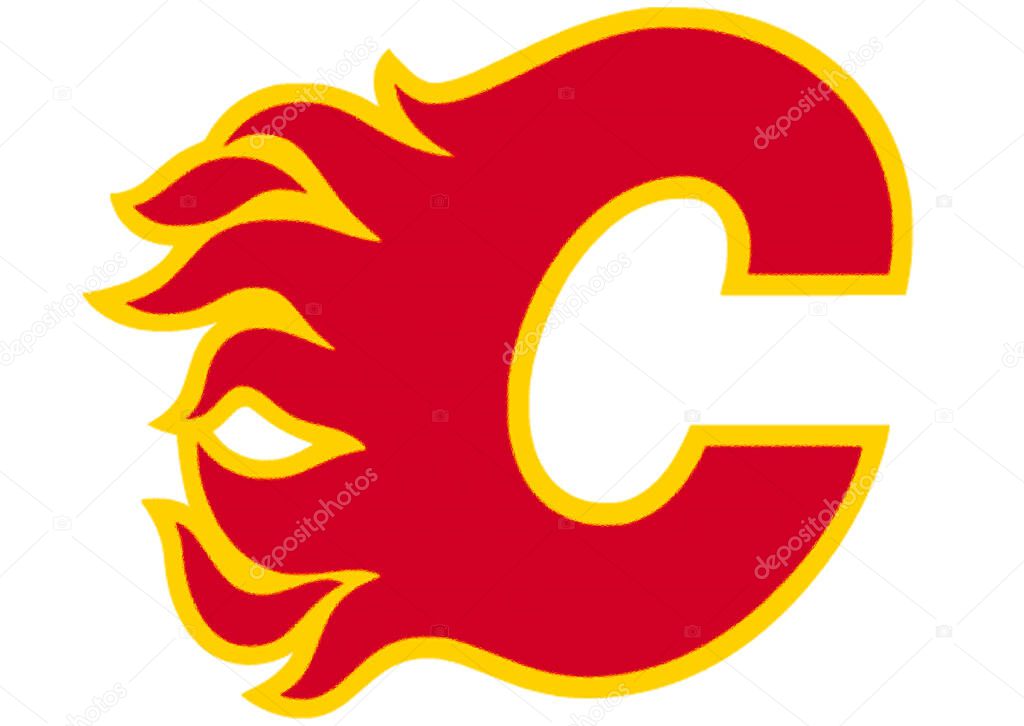 Logotype of Calgary Flames hockey sports team