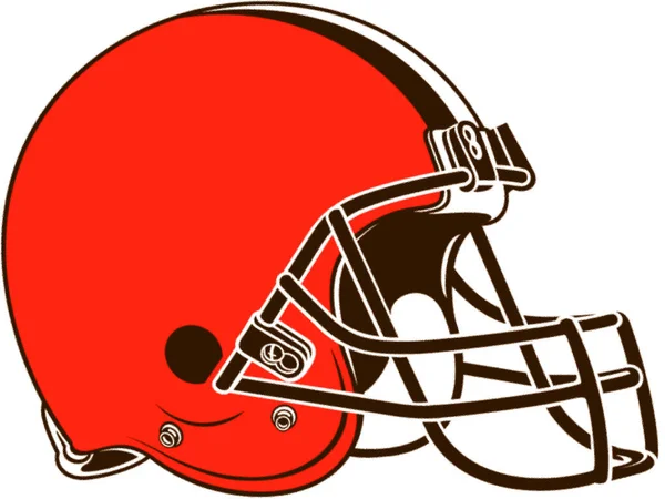 Logotype of Cleveland Browns american football sports team on helmet